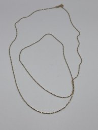 Italy- Sterling Gold Toned Chain 1.8 4g.    30 Long