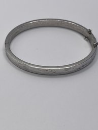 Vintage Sterling Etched Metal Bracelet 10.7g