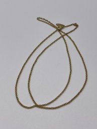Vermeat - Gold Toned Sterling Twist Chain 2.43g.  24