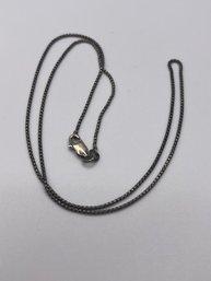 Italy- 18 Inch. Dark Toned Sterling Chain 3.07g