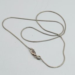 Italy, A Sterling Silver Round Snake Chain Necklace, 2.93 G