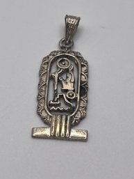 Sterling  Vintage Egyptian Pendant 3.52g