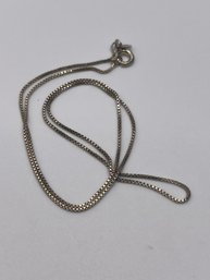 Italy- 16 In. Sterling Box Chain 1.77g