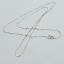 Sterling Silver SU Cable Chain Necklace .84 G