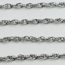 Sterling Silver Thick Rope Chain Necklace 7.81 G