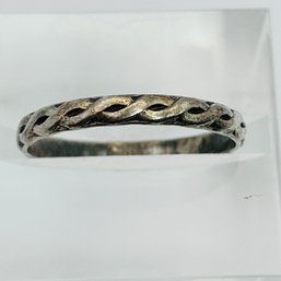 Sterling Silver Braided Band Size 10, 1.8 G