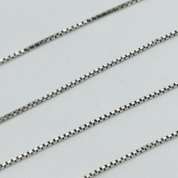 JC, Italy, Sterling Silver Box Chain With Adjustable Class 2.22 G