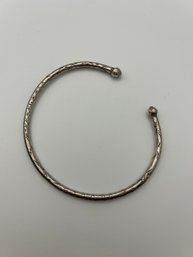 Sterling Silver Cuff Bracelet With Lined Design 15.57g