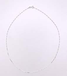 Sterling Box Chain Necklace 1g