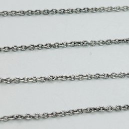 Italy, Sterling Silver Cable Chain Necklace 1.63 G