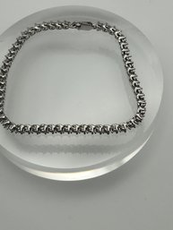 Sterling Silver Bracelet With Rhinestones 8.13g