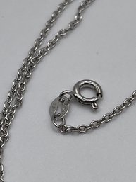 Sterling Petite Chain 2.12g.     18 Long