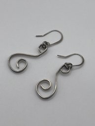 Sterling Spiral Earrings 4.19g
