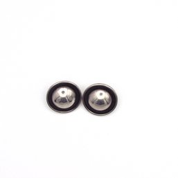 Sterling 925 Circle Stud Earrings. 11.3g