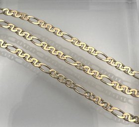 SMG 14 K Gold Necklace Cuban Chain Necklace