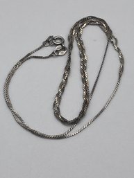 Italy- Sterling Chain With Braided Detail 1.84g