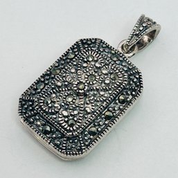 FAS Thailand, Locket  Pendant Marcasite And Filigree Detail 6.55 G