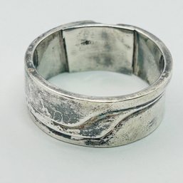 Sterling Silver Wide Band Size 11 1/2, 7455 G