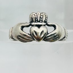 Sterling Silver CLADDAGH Ring Size 6, 3.1 G