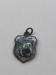 Sterling Cable Car San Francisco Charm 1.0g