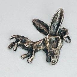 Sterling Silver Donkey Pendant 3.54 G