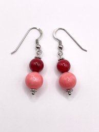 Sterling Bead Hook Earrings 5.5g