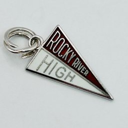 Sterling Silver Rock River High School Pendant .95 G