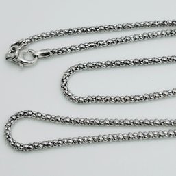 Italy, ATI Sterling, Silver Popcorn Chain 3.99 G