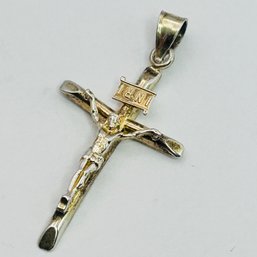 Sterling Silver Crucifix Pendant INRI .88 G