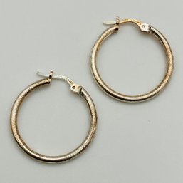 DYADEMA, ITALY, Sterling Silver Hoop Earrings, 2.23 G