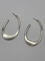 Mexico - Sterling Hoop Earrings 10.62g
