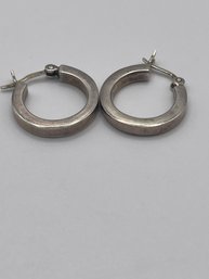 Small Sterling Hoop Earrings 2.85g