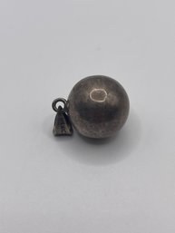 Mexico - Sterling Ball Pendant With Soothing Calm Rattle Sound  11.0g