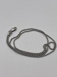 Sterling Ball Chain Necklace 3.57g