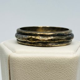 MEXICO, Sterling Silver Spinner Ring, Size 11.5, 6.19 G