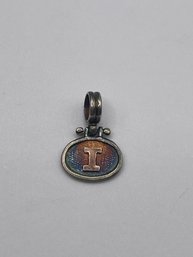 Sterling 'I' Pendant With Color  1.87g