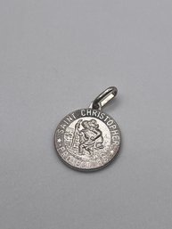 Italy - Sterling St. Christopher Charm   2.03g