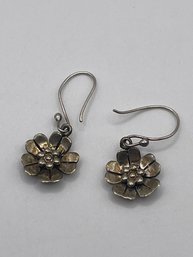 Sterling Flower Earrings  2.74g