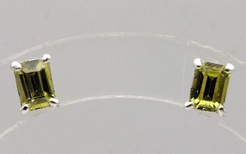 Peridot Sterling Silver Earrings