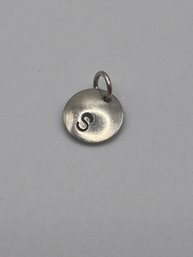 Sterling Charm With 'S' Engraving  0.46g