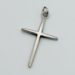 Sterling Silver Simple Cross .66 G