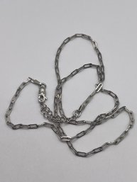 Sterling Link Chain  4.60g   18' Long