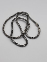 Sterling Sphere Bead Herringbone Chain  7.72g   18'long