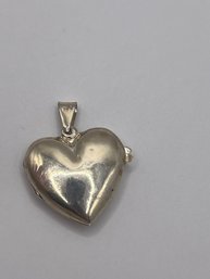 Sterling Heart Shaped Locket With 'best Mother' Inscription   8.9g