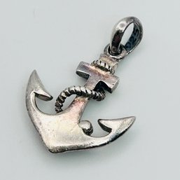 Sterling Silver Anchor Pendant 2.66 G