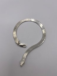 Sterling Herringbone Chain Bracelet   6.03g   7'long