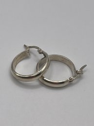 Thailand - Sterling Hoop Earrings    2.48g