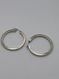 Sterling Hoop Earrings   4.58g
