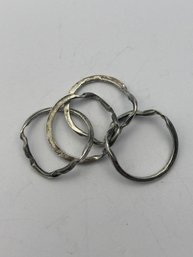 Sterling Silver Pendant With Four Interlocking Rings, 6.96 G