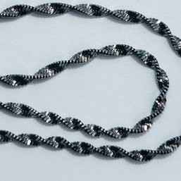 Italy, FAS Sterling Silver Swirl Snake Chain Bracelet 1.60g.